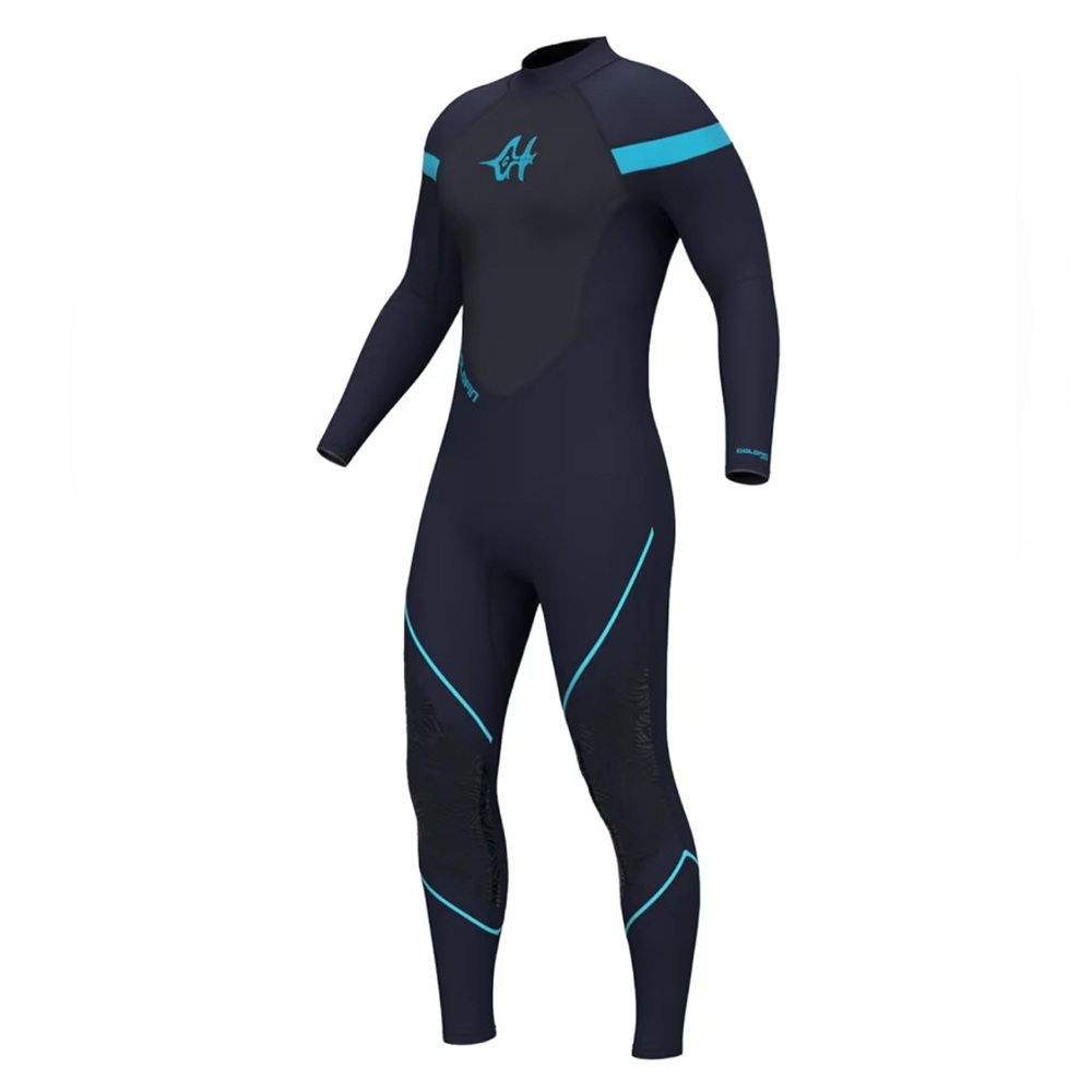 GoldFin Wetsuit for Men, Mens 3mm Wetsuits Fullbody Back Zip Keep L